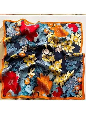 FALL FLORAL WOMANS SCARF POLYESTER
